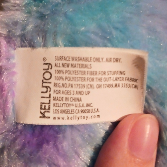 Kellytoy Multi Color Soft Cat Plush - Picture 5 of 6